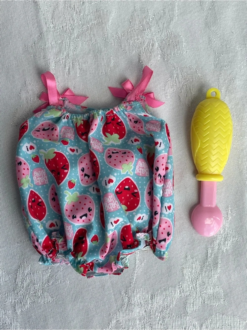Baby Alive Snackin’ Lily Strawberry Outfit Romper and Spoon Replacement